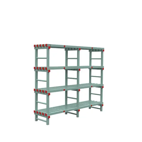 Euro Regal Kunststoff 4 Böden L 1800 mm x 500 mm H 1900 mm Super-Preis